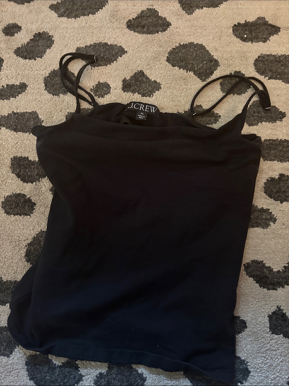 J. Crew Black Spaghetti-Strap Camisole